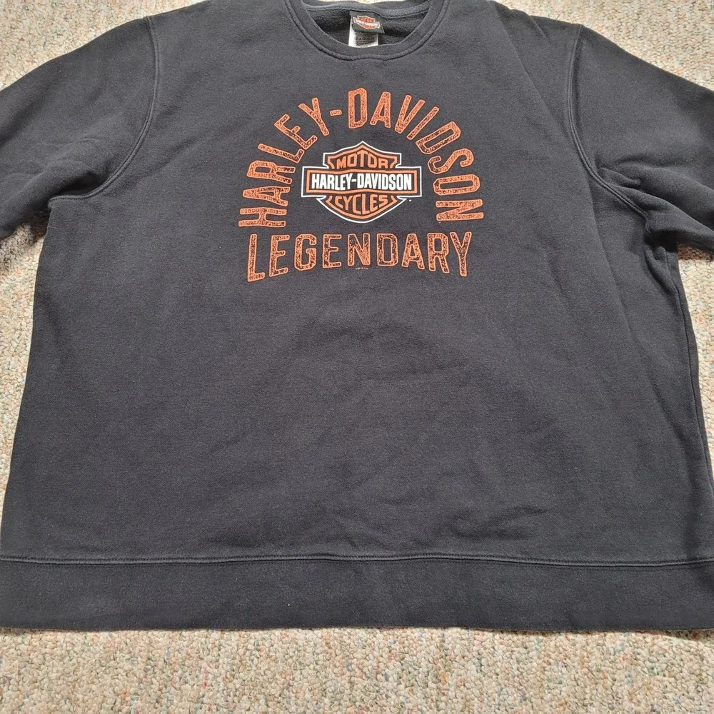 Harley Davidson Sweatshirt Mens 3XL Black Legendary Biker El Paso Texas Pullover
